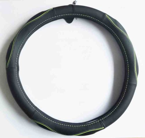 Kormányvédő HD bőr zöld/fekete – 5057A