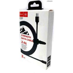   Baseus Cafule USB-C / USB-C Adat- és Töltőkábel, 2 A, 3 m, Piros-Fekete