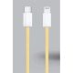Világító USB-C kábel iPhone csatlakozással, 1 méter, vegyes színekben (PDA-ZO17761 / L2-PO116)
