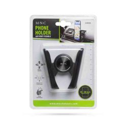 Telefontartó szellőzőrácsra, fekete – 54995