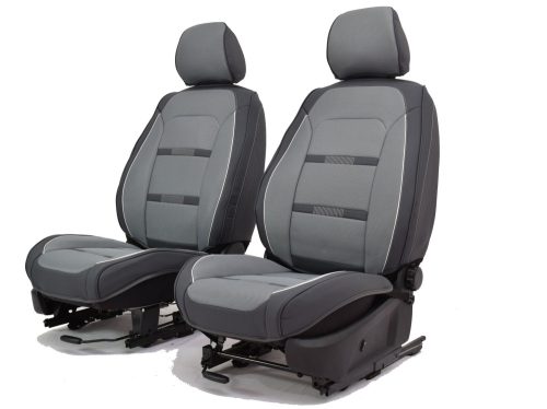 Hyundai Elantra  Neptunus  Bőr/Szövet Méretezett Üléshuzat -Szürke- 2Db Első Ülésre