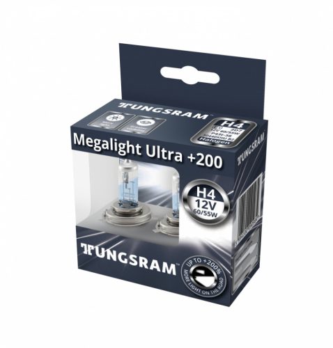 Tungsram, IZZÓ 12V H4 60/55W +200% MEGALIGHT ULTRA