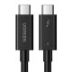 USB-C–USB-C kábel UGREEN US501, Gen3, 100 W, 4K, 0,8 m (fekete)