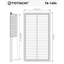 Ta-1604 Totachi levegőszűrő Mazda 6 C3233 A140166 SB2216