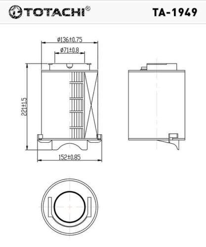 Ta-1949 totachi levegőszűrő c14130/1   sb2138 szűrők