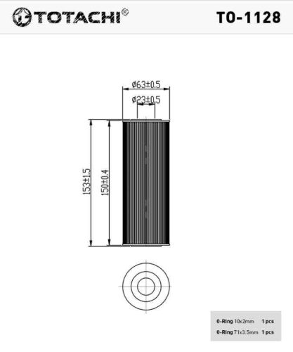 To-1128 Totachi olajszűrő SH420P HU726/2X