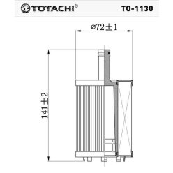 To-1130 Totachi olajszűrő SH4771P HU719/7X OX188D