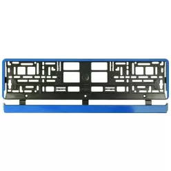 Kék színű rendszámtábla tartó