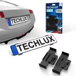   Keret nélküli, állítható Simple-Fix univerzális rendszámtábla tartó szett