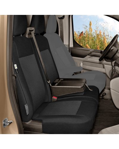 Ford Transit Custom II (2024-) Dupla utasülés huzat tálcával (Tailor Made)
