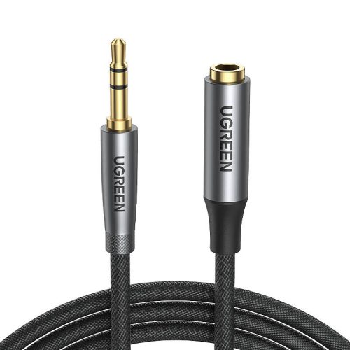 UGREEN AV190 AUX jack 3,5 mm-es audio hosszabbító kábel, 3 m (fekete)