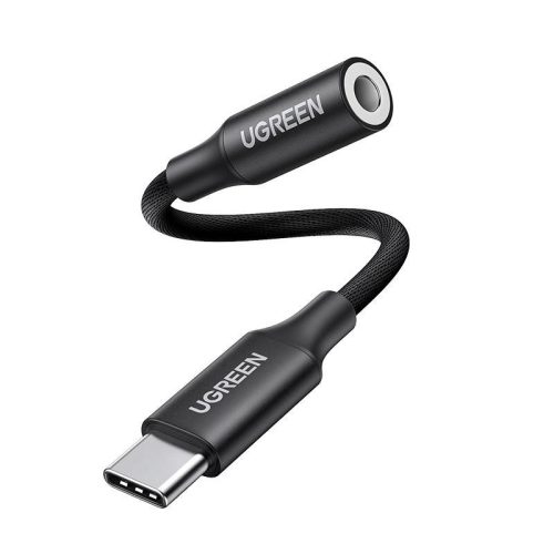 UGREEN AV161 USB-C audioadapter 3,5 mm-es mini jack csatlakozóhoz (fekete)