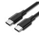 USB-C – USB-C PD UGREEN tápellátás 60 W-os kábel 1 m (fekete)