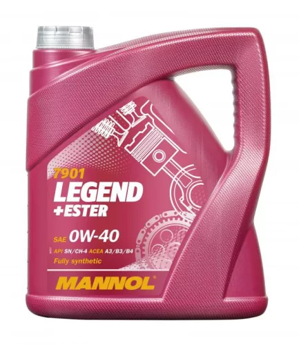Mannol Legend Ester 0W-40 4L (7901) – Teljesen szintetikus motorolaj