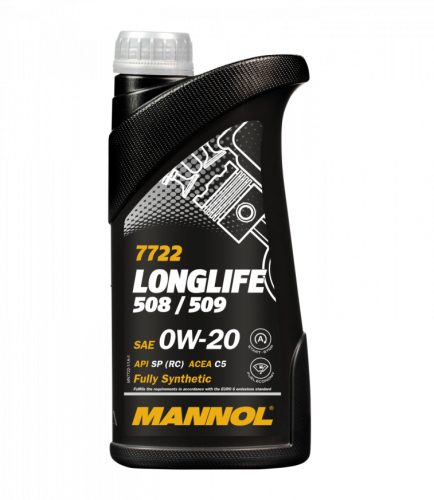 mannol oem longlife vw508/509 0w20 1l 7722 api sp (rc) acea c5 tl 52 577 porsche c20