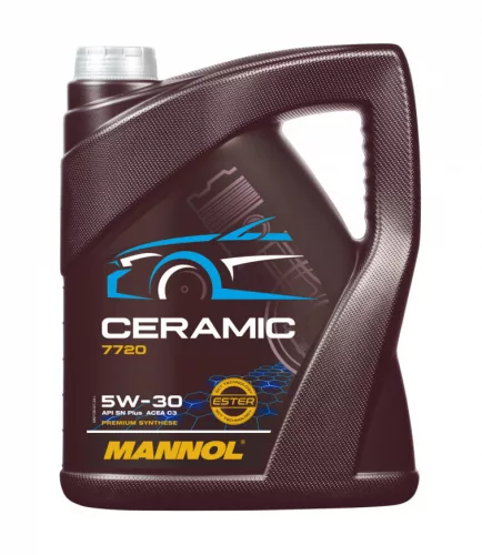 Mannol Ceramic 5W30 5L 7720 SN Plus ACEA C3 C2 Dexos2 LL04 B71 2290 Toyota 229.52 (motorolaj)