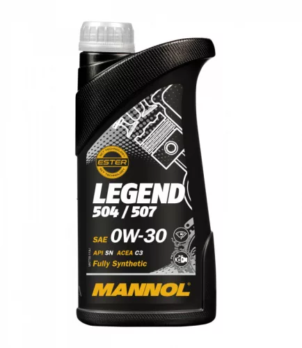 Mannol Legend 504/507 0W-30 1L (7730) – Teljesen szintetikus motorolaj
