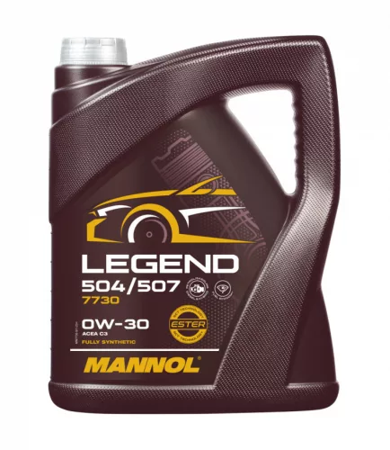Mannol Legend 504/507 0W-30 5L (7730) – Teljesen szintetikus motorolaj