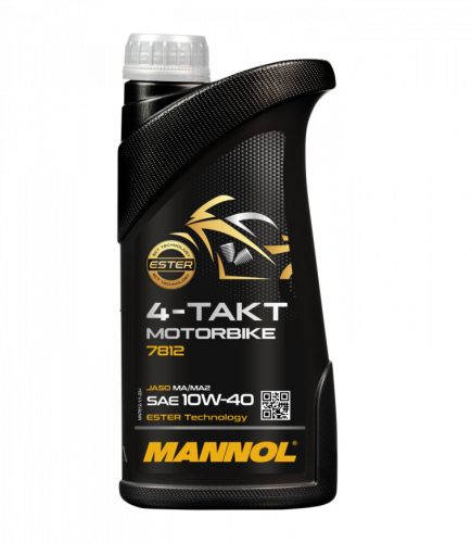 Mannol 4-takt motorbike 4t 10w40  1l 7812 olaj ester bázisú