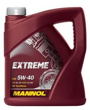 Mannol extreme 5w40 sn/cf  4l 7915 a3/b4 505.00 rn0710/0700 (motorolaj)