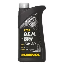   Mannol OEM Toyota 5W30 1L 7709 Lexus SM/CF C2, A1, B5 (motorolaj)