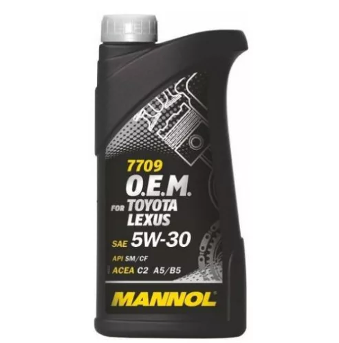 Mannol OEM Toyota 5W30 1L 7709 Lexus SM/CF C2, A1, B5 (motorolaj)