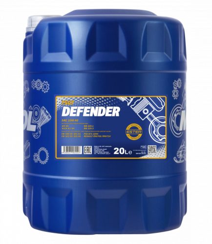 Mannol defender 10w40 20l 7507 olaj sl/cf a3/b3 501.01/505.00