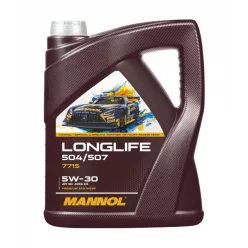   Mannol oem vw     5w30 5l 7715 skoda audi c3 vw504.00 507.00 dexos2 (motorolaj)
