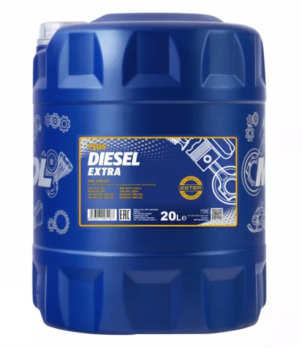 Mannol diesel extra 10w40 20l 7504 a3/b3 ch-4 502.00/505.00 (motorolaj)