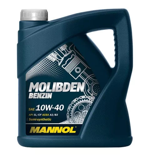 Mannol Molibden Benzin Diesel 10W40 4L 7505 API SN/CH-4 VW 501.01 505.00 (motorolaj)