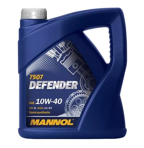 Mannol Defender 10W40 5L 7507 Olaj SL/CF A3/B3 (motorolaj)