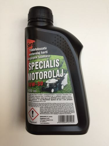 Sint Fűnyíróolaj 10W30 0,6L Kerti Kisgép Olaj API CJ-4/SM (motorolaj)