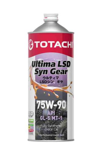 Totachi ultima lsd syn gear 75w90 1l api gl-5 sae j2360 mil-prf-2105e lsd limited slip