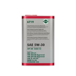  OEM FF Volkswagen Audi Skoda Seat Gyári Olaj 5W30 1L 6719 API SN ACEA C3 507 00 52195 LL-04 229.51 (motorolaj)