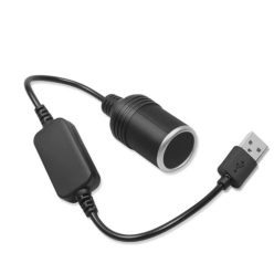   A15163-1 USB-port 12V autós szivargyújtó aljzathoz, átalakító adapter kábel