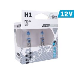   Vision Izzók Határtalan Fehér H1 12V 55W P14,5S U E4 + 120%, 2 Db. Cm58811