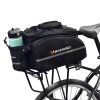 Wozinsky kerékpár kerékpártartó táska hátsó csomagtartó táska 35L palacktartóval, fekete (WBB19BK)