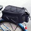 Wozinsky kerékpáros kerékpáros táska hátsó csomagtáska vállpánttal 9L fekete (WBB22BK)