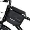 Wozinsky váz kerékpár táska vízálló telefontáska 1.5l fekete (WBB26BK)