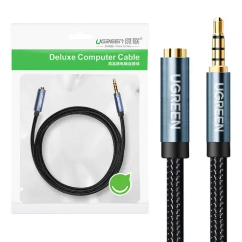 UGREEN 60178 USB kábel, 3,5 mm-es jack, dugasz, 0,5 m (kék-fekete)
