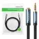 UGREEN 60178 USB kábel, 3,5 mm-es jack, dugasz, 0,5 m (kék-fekete)