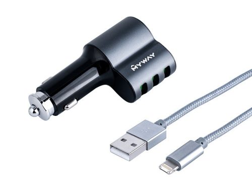 Myway Szivargyújtó + Usb Kábel>  Lighting 12 / 24V Cm63002