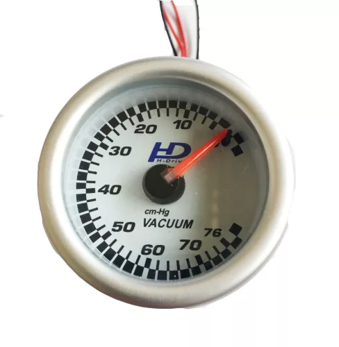 2" analóg sport vákuummérő, fehér számlap