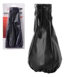   Univerzális fekete műbőr sebességváltó szoknya karbon mintával