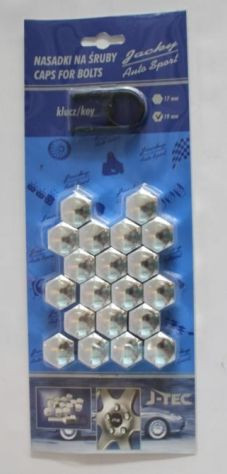 Csavarvédő kupak króm 19 mm (00344)