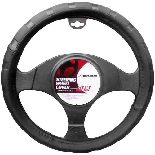 Kormányvédő – 37-39cm – fekete bordázott – 91639