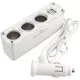 Szivargyújtó elosztó 3-as + USB WF-0096 0120
