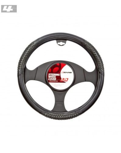 Kormányvédő 37-39cm masszírozós fekete – 4CARS 92230