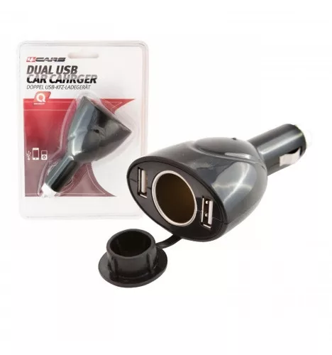 Szivargyújtó elosztó 1-es + 2 USB 94517