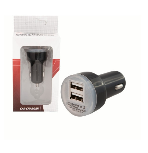 Szivargyújtós telefontöltő 2×USB 1000 mA – 94616